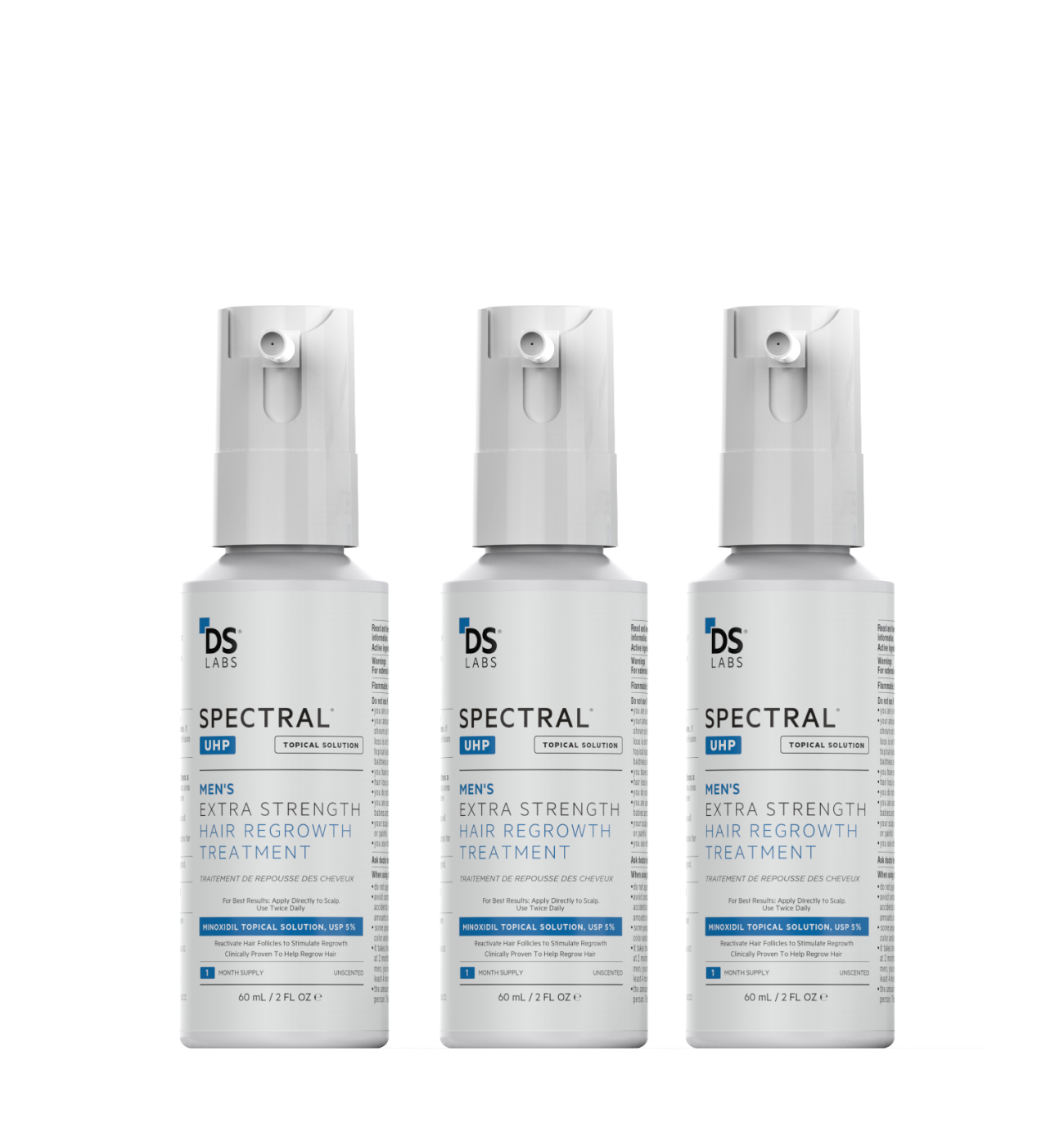 Spectral.UHP 3 Month Supply | Extra Strength Hair Regrowth Treatment with Minoxidil 5%
