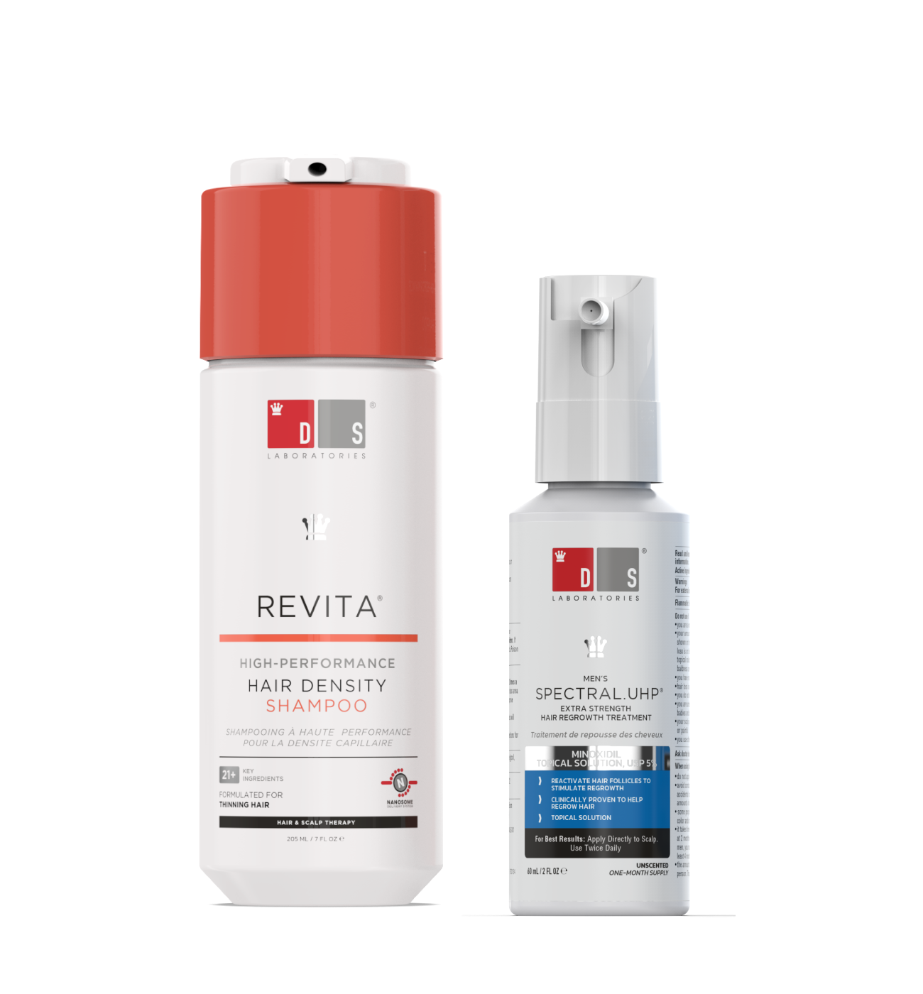 Men's Hair Regrowth Stimulation Kit | Spectral.UHP + Revita Shampoo