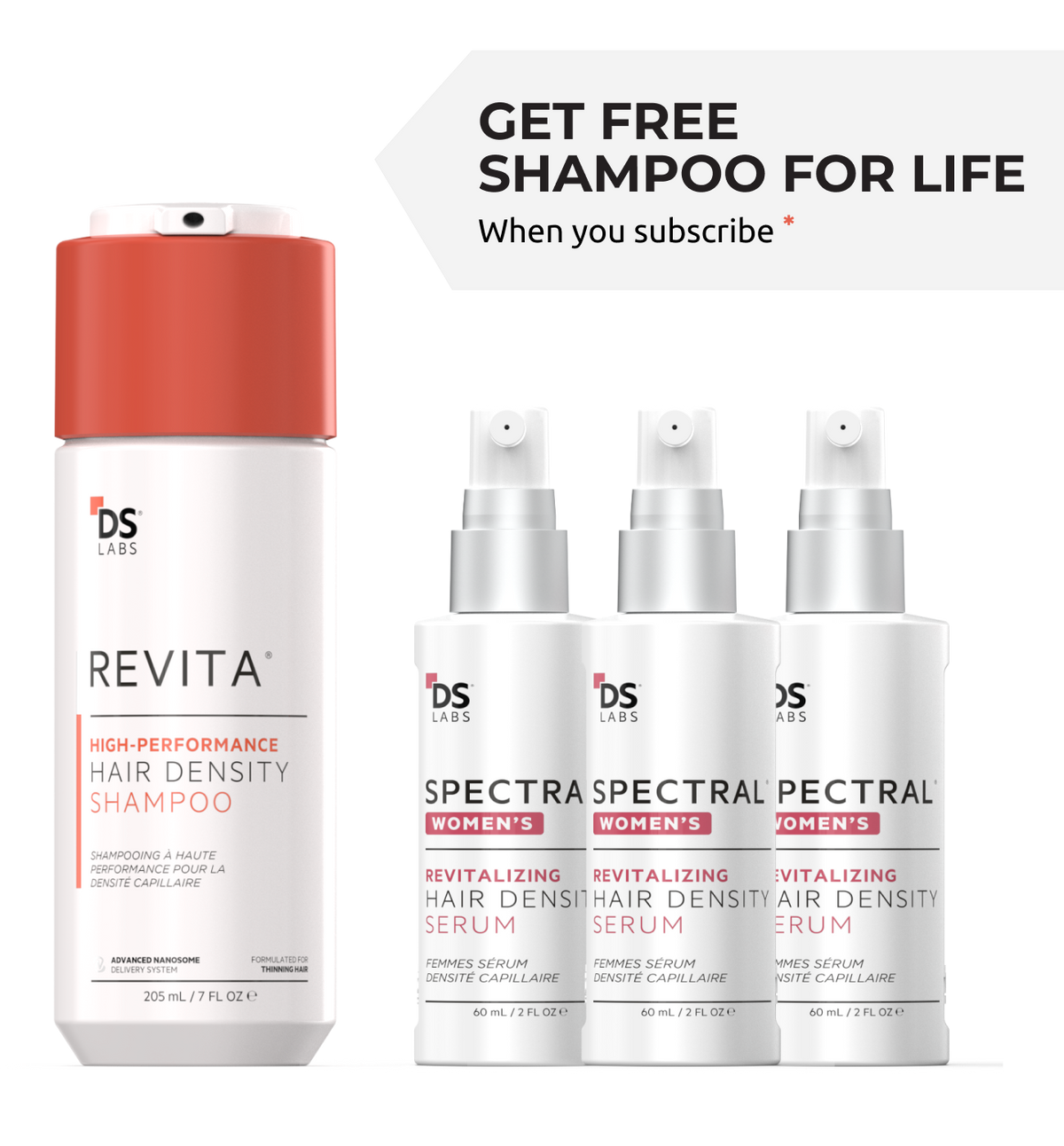 Spectral Women's (CSF) 3 Month Supply |+ Free Revita Shampoo for Life!