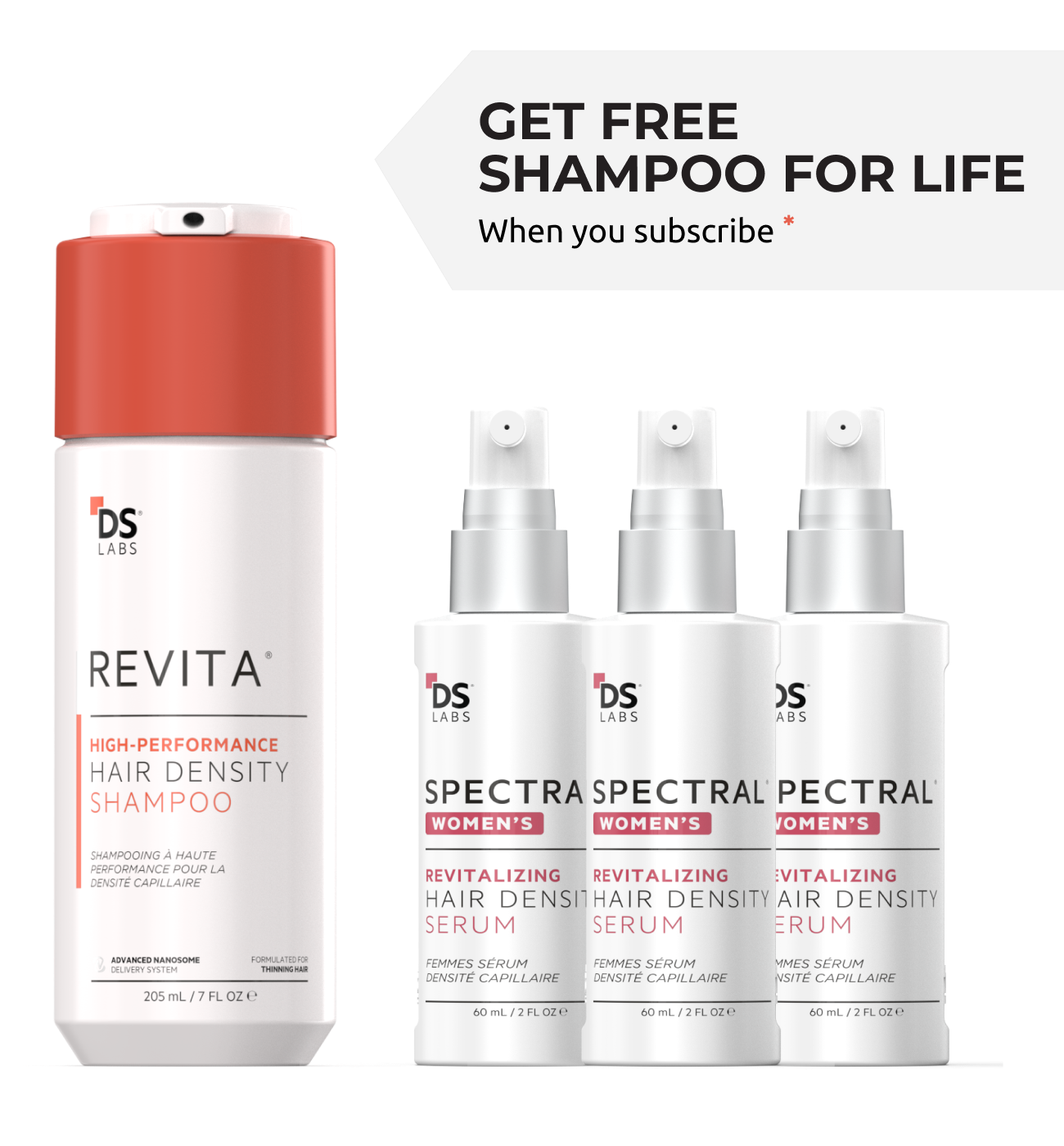 Spectral Women's (CSF) 3 Month Supply |+ Free Revita Shampoo for Life!