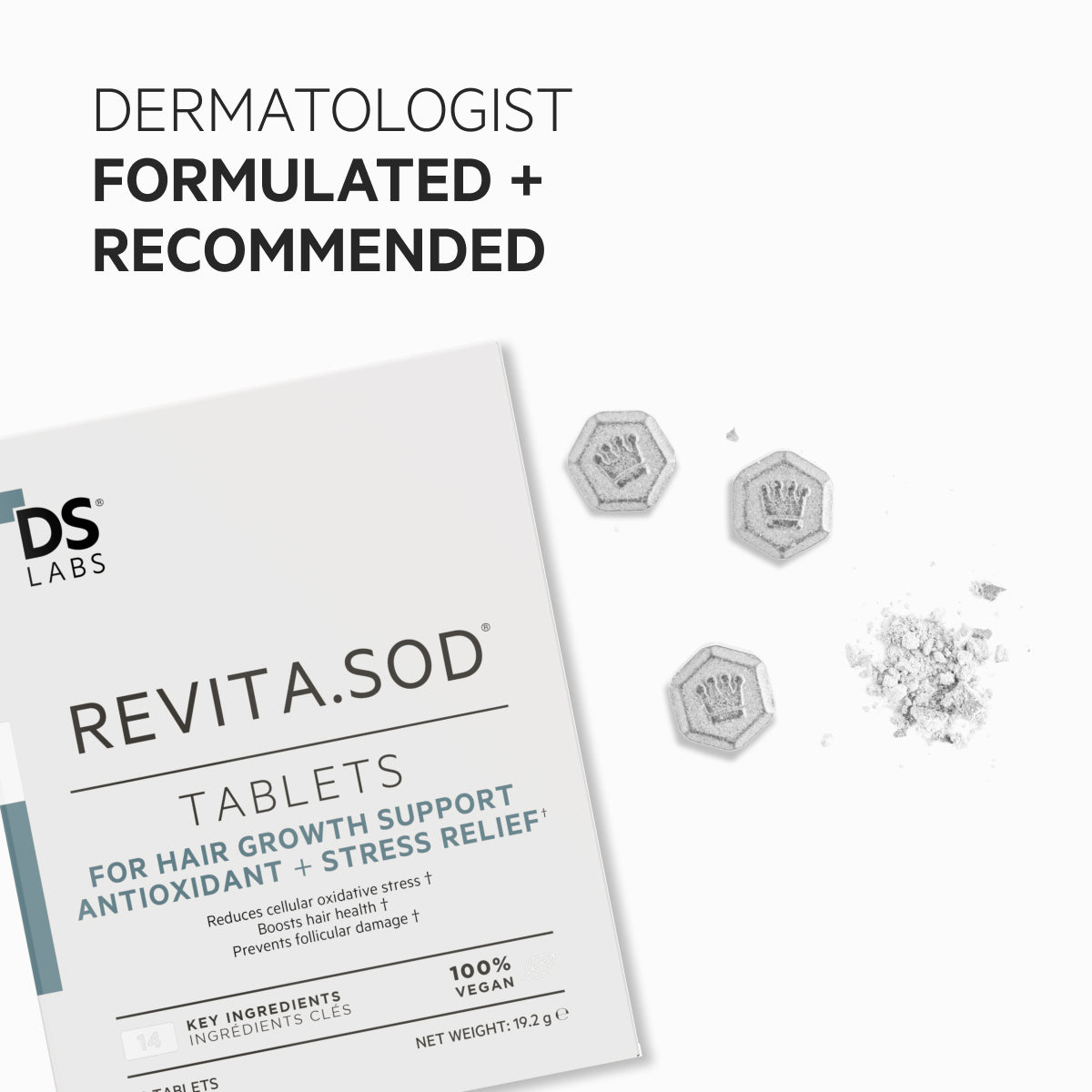 Revita.SOD 2 Pack - 2 Month Supply | TABLETS FOR HAIR GROWTH SUPPORT + ANTIOXIDANT + STRESS RELIEF