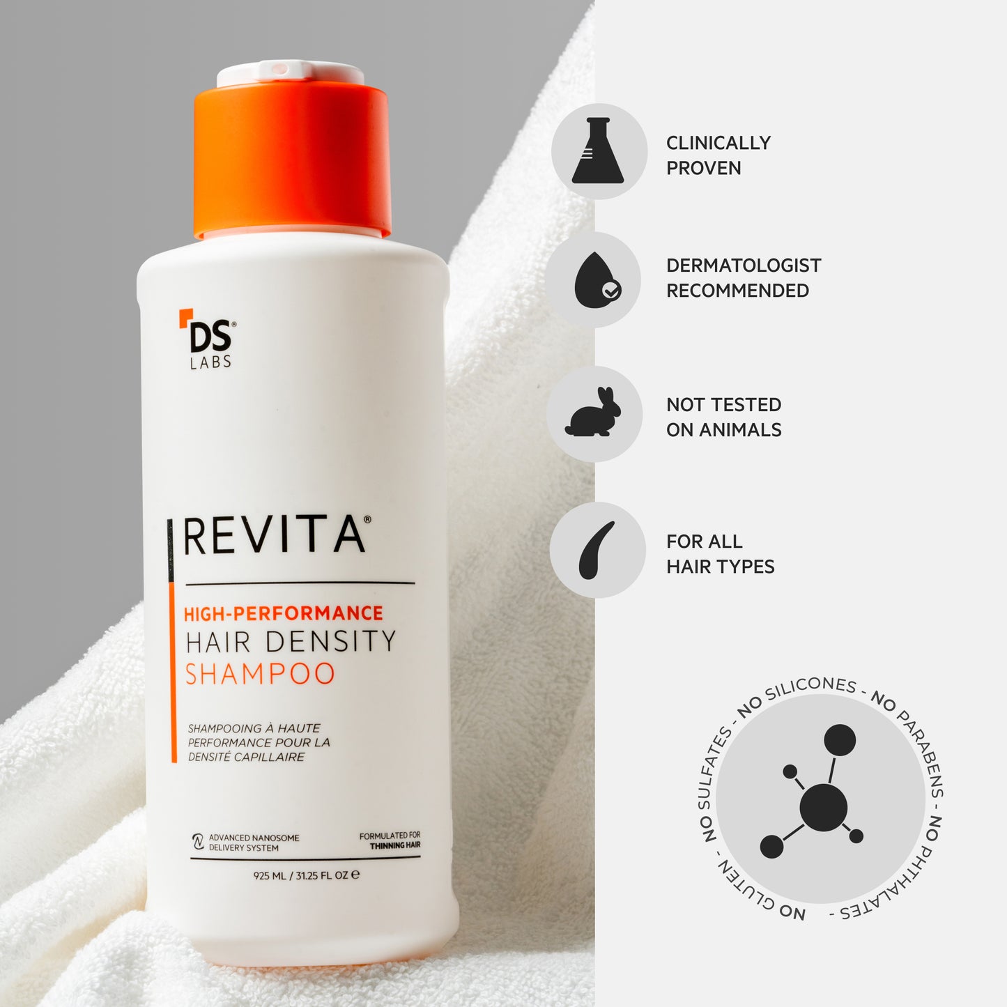 Revita 925ML | High-Performance Hair DENSITY Shampoo