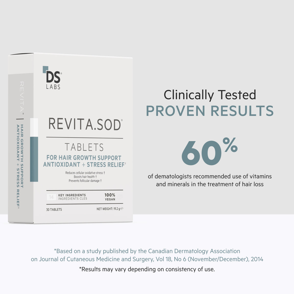 Revita.SOD | TABLETS FOR HAIR GROWTH SUPPORT + ANTIOXIDANT + STRESS RELIEF