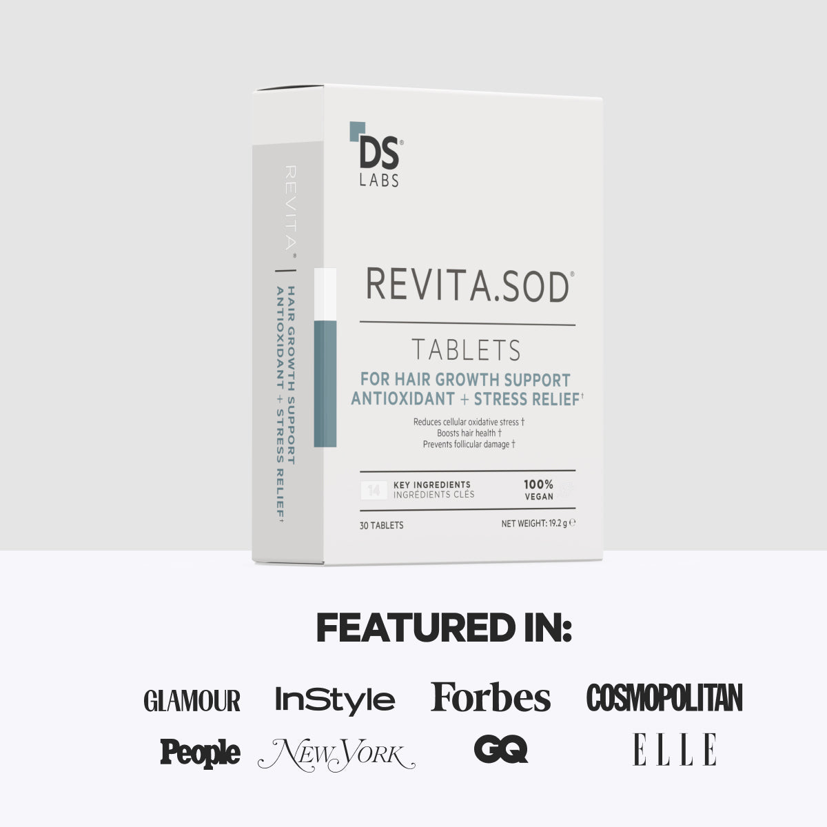 Revita.SOD 2 Pack - 2 Month Supply | TABLETS FOR HAIR GROWTH SUPPORT + ANTIOXIDANT + STRESS RELIEF