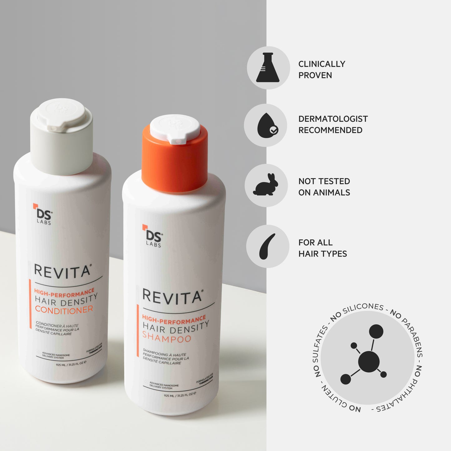 Revita 925ML Kit | High-Performance Hair DENSITY Shampoo & Conditioner