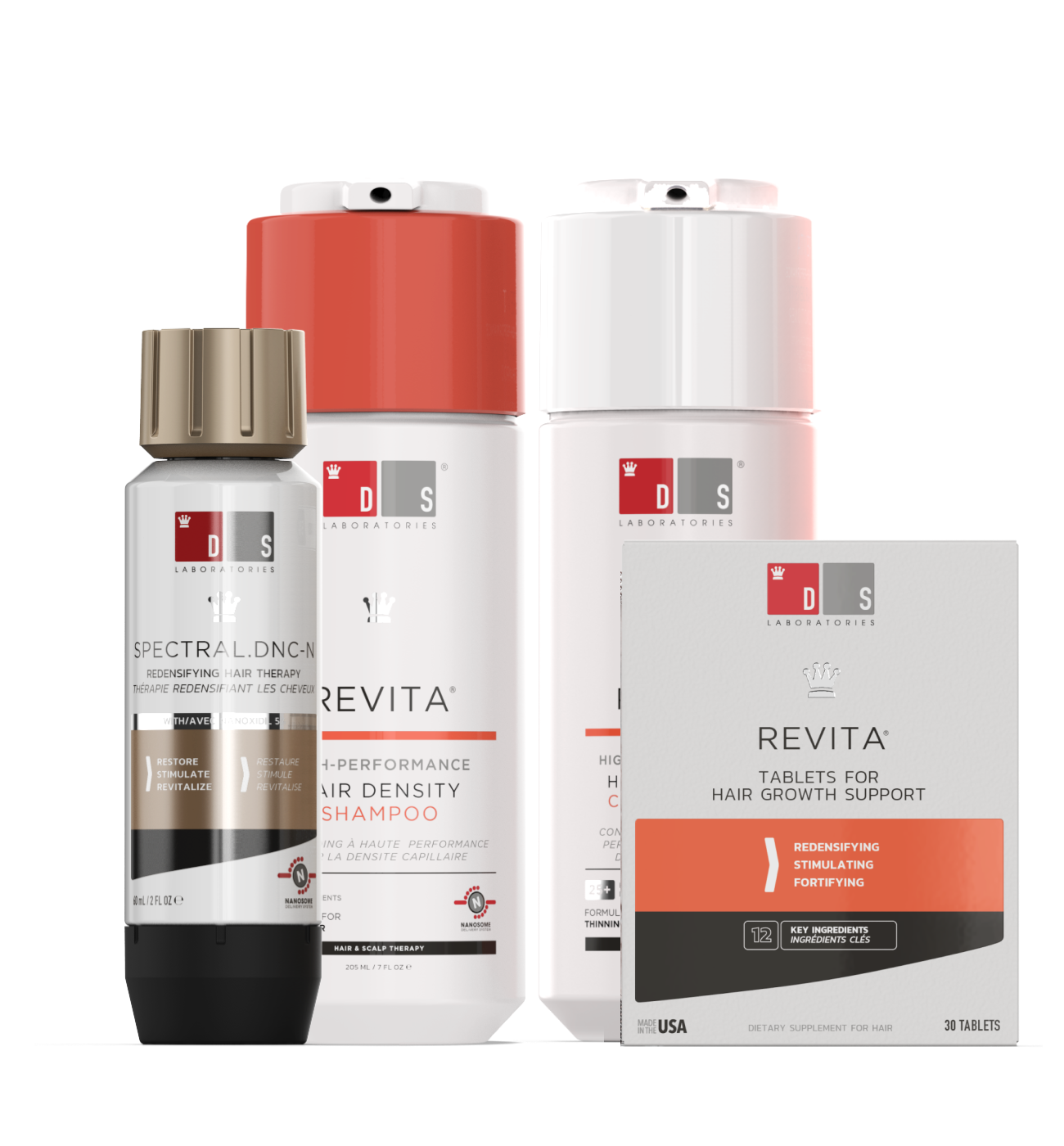 Men's Hair Density Kit PLUS | Revita Shampoo/Conditioner+ Spectral.DNC-N + Revita Tablets®